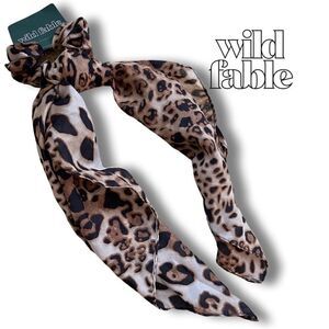 Wild Fable Brown Leopard Scrunchie Scarf NWT